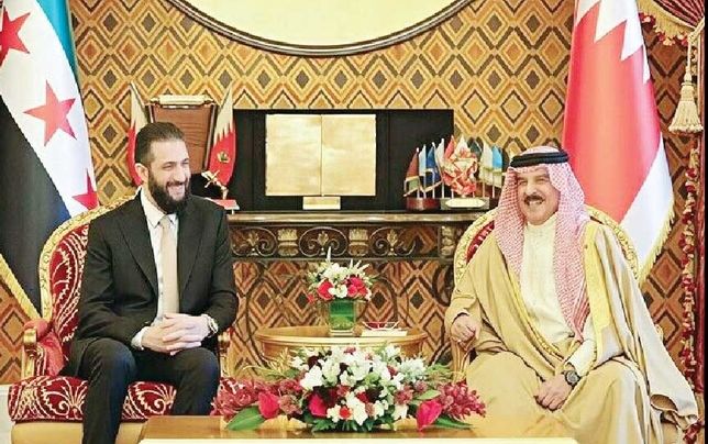 دیدار جولانی و پادشاه بحرین در منامه
