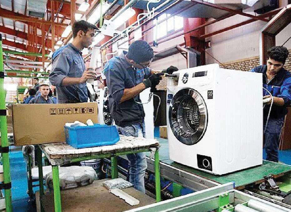 
تولید لوازم خانگی ۳۸ درصد افت کرد