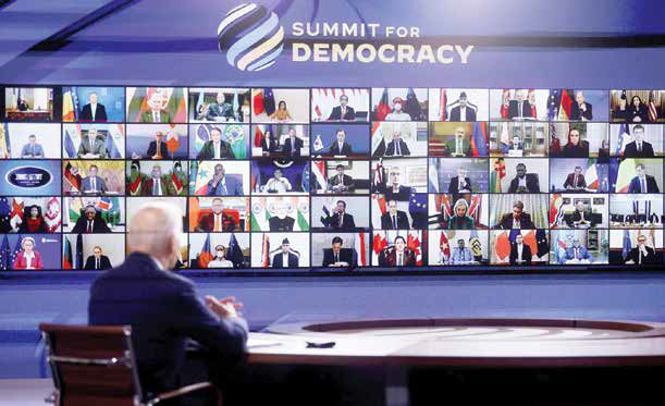 
تاکید بر جهان دموکراتیک؛ اما بدون رقیب! 
