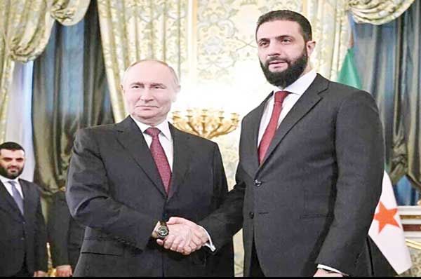 پیام تبریک پوتین به جولانی 

به مناسبت سالگرد سقوط اسد! 